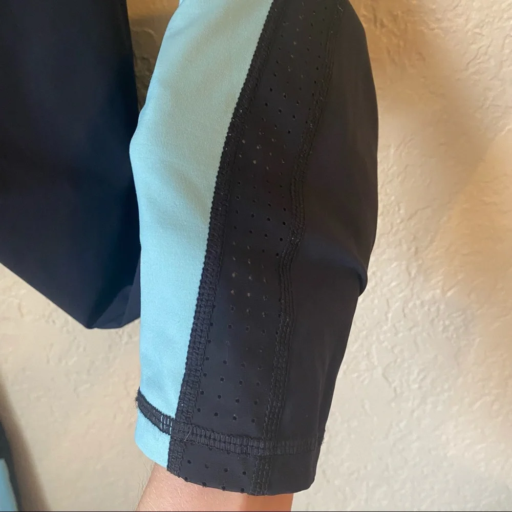 ALALA Heroine Tight Black And Aruba Blue 7/8 Leggings Size Small - Picture 11 of 15